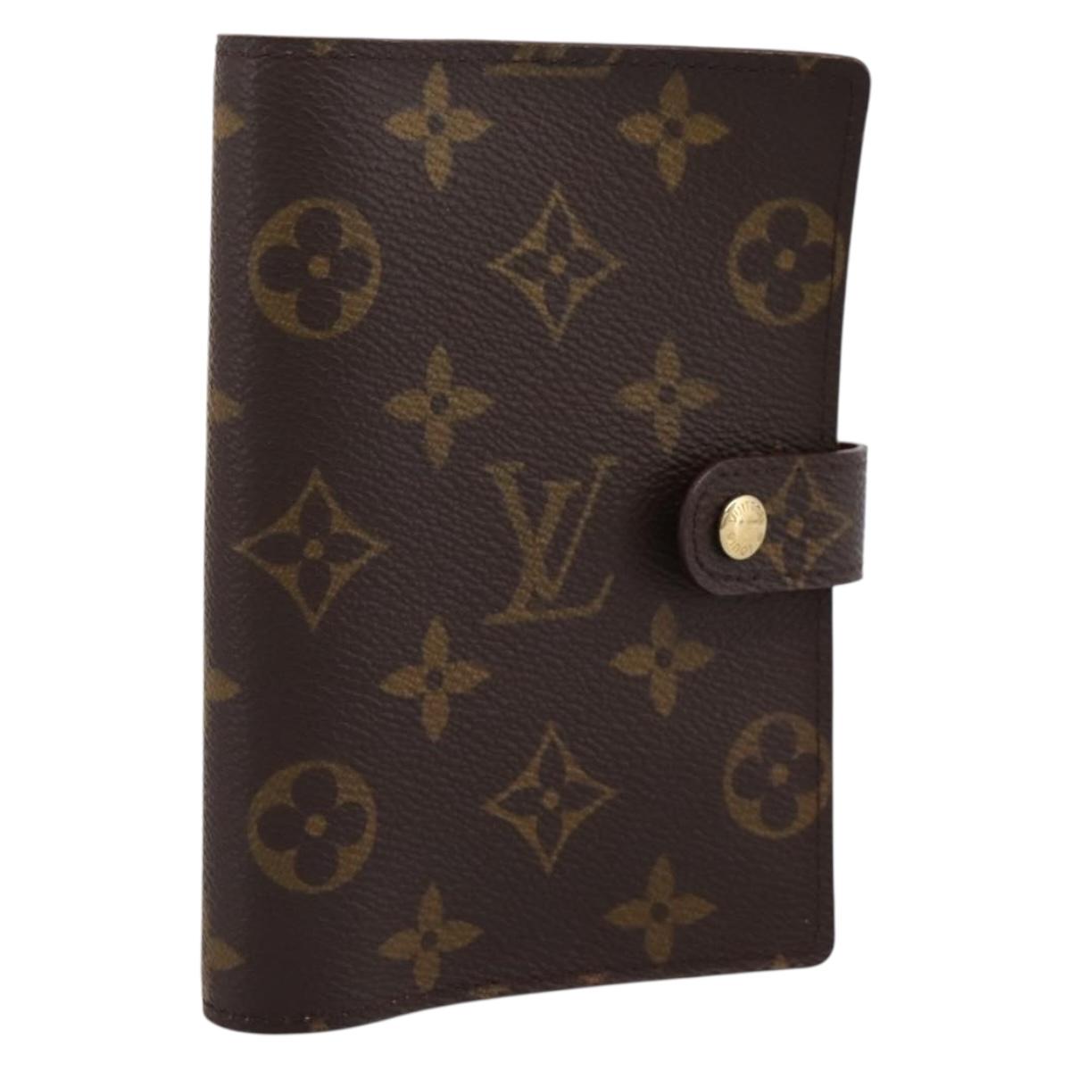 LOUIS VUITTON Monogram Agenda PM Day Planner Cover R20005 LV Auth 200111