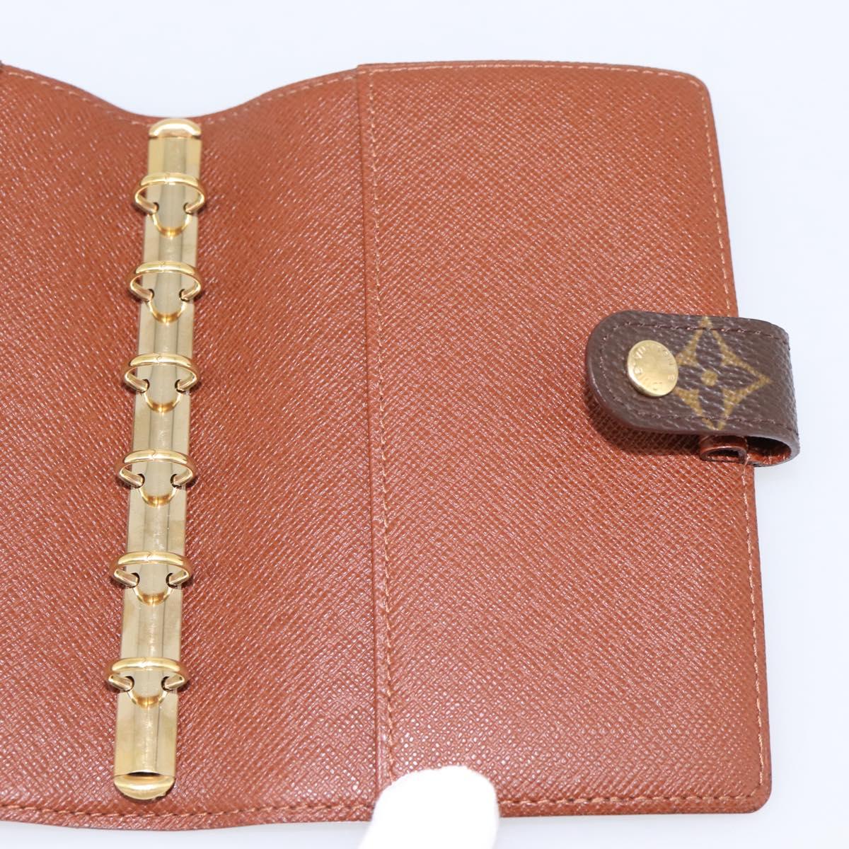 LOUIS VUITTON Monogram Agenda PM Day Planner Cover R20005 LV Auth 200111