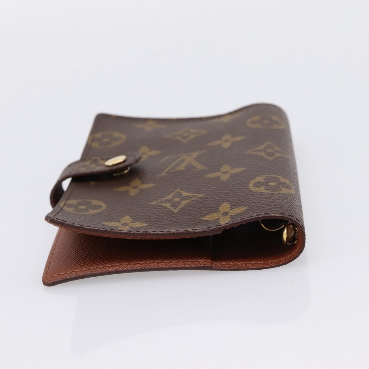 LOUIS VUITTON Monogram Agenda PM Day Planner Cover R20005 LV Auth 200111