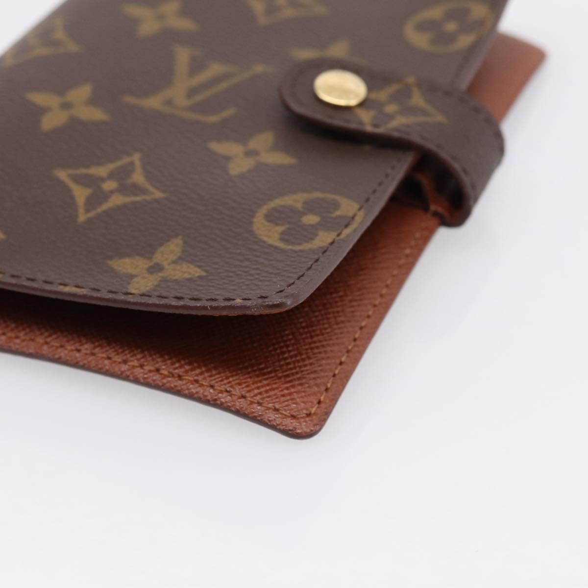 LOUIS VUITTON Monogram Agenda PM Day Planner Cover R20005 LV Auth 200111