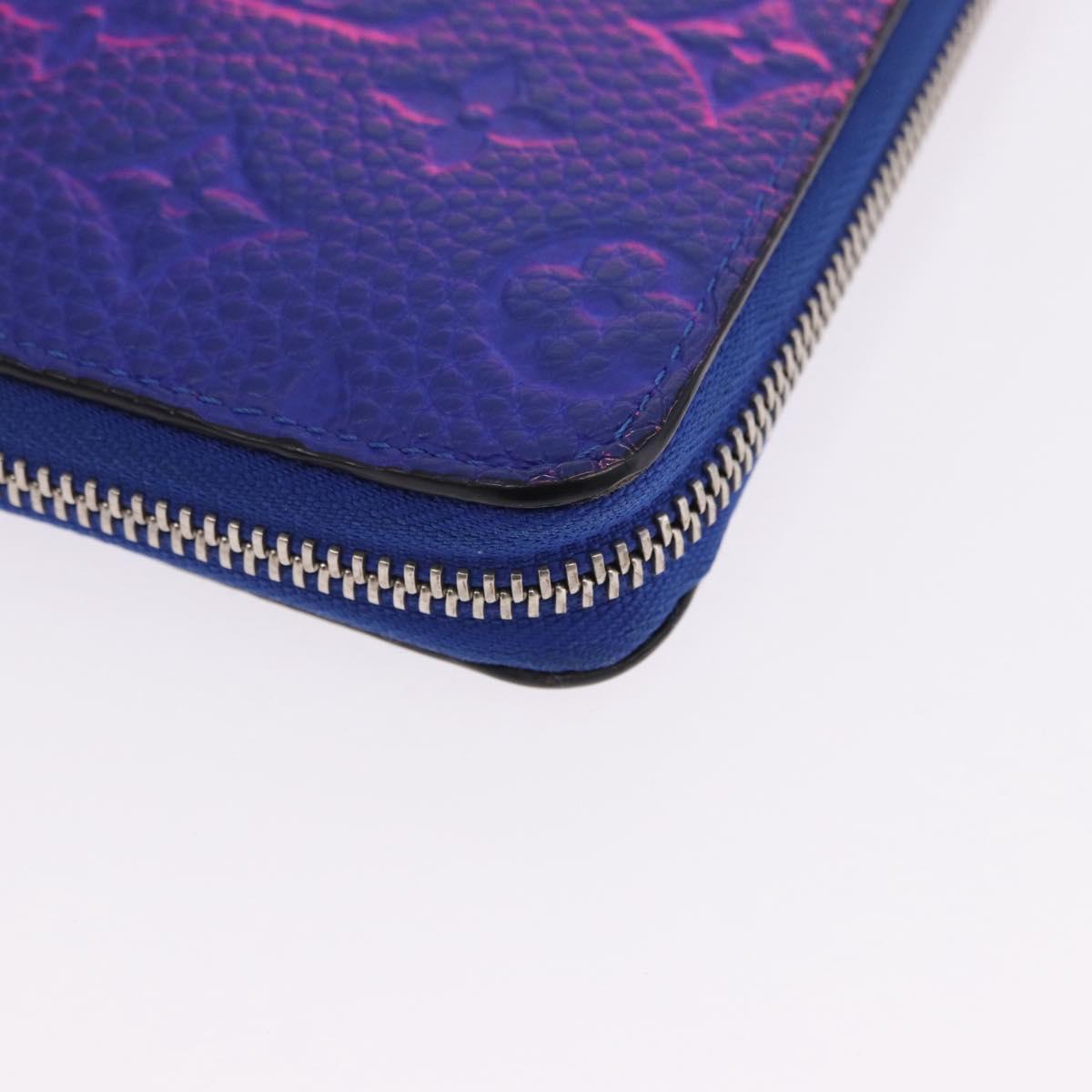 LOUIS VUITTON Taurillon Clemence Illusion Zippy Wallet Vertical Auth 200113V