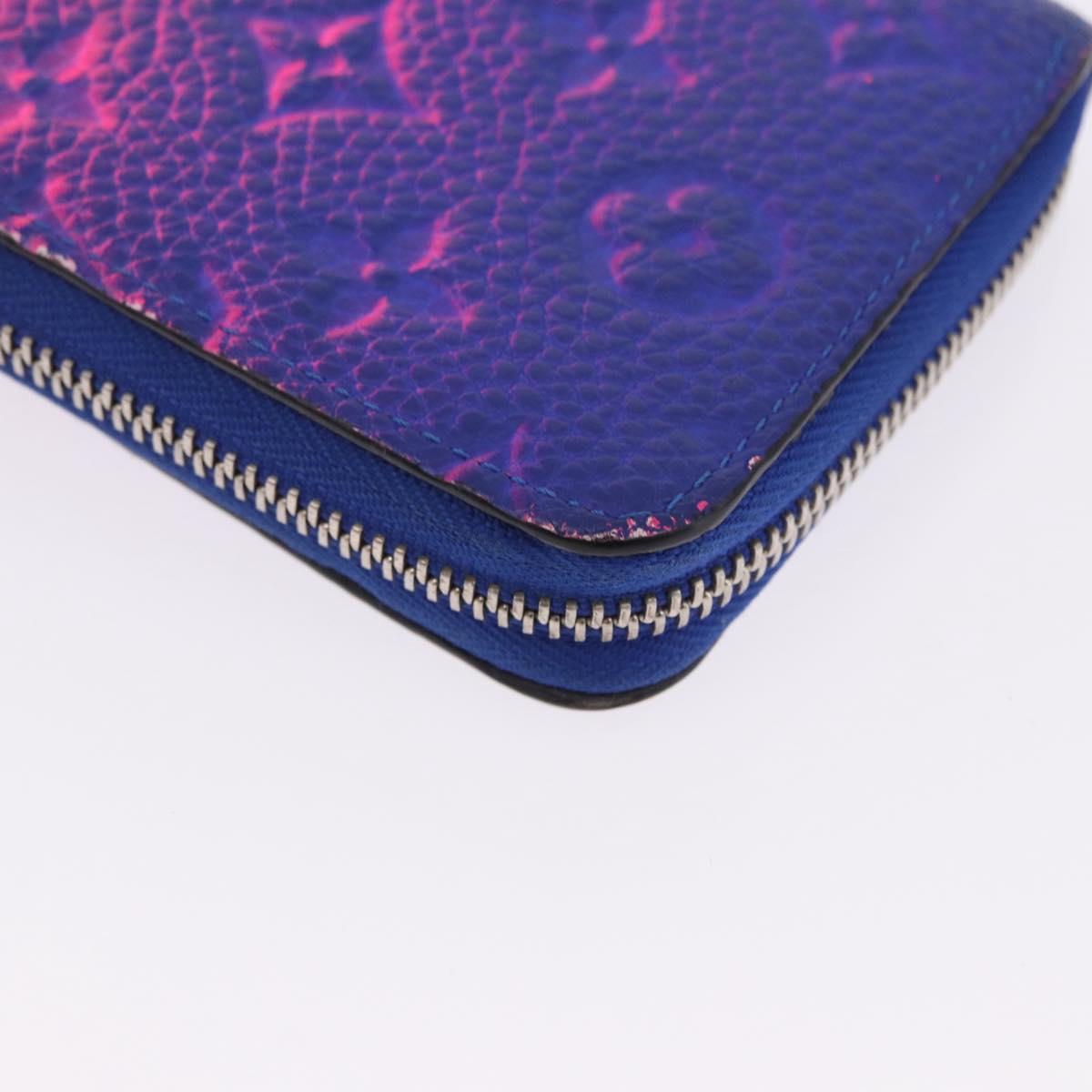 LOUIS VUITTON Taurillon Clemence Illusion Zippy Wallet Vertical Auth 200113V