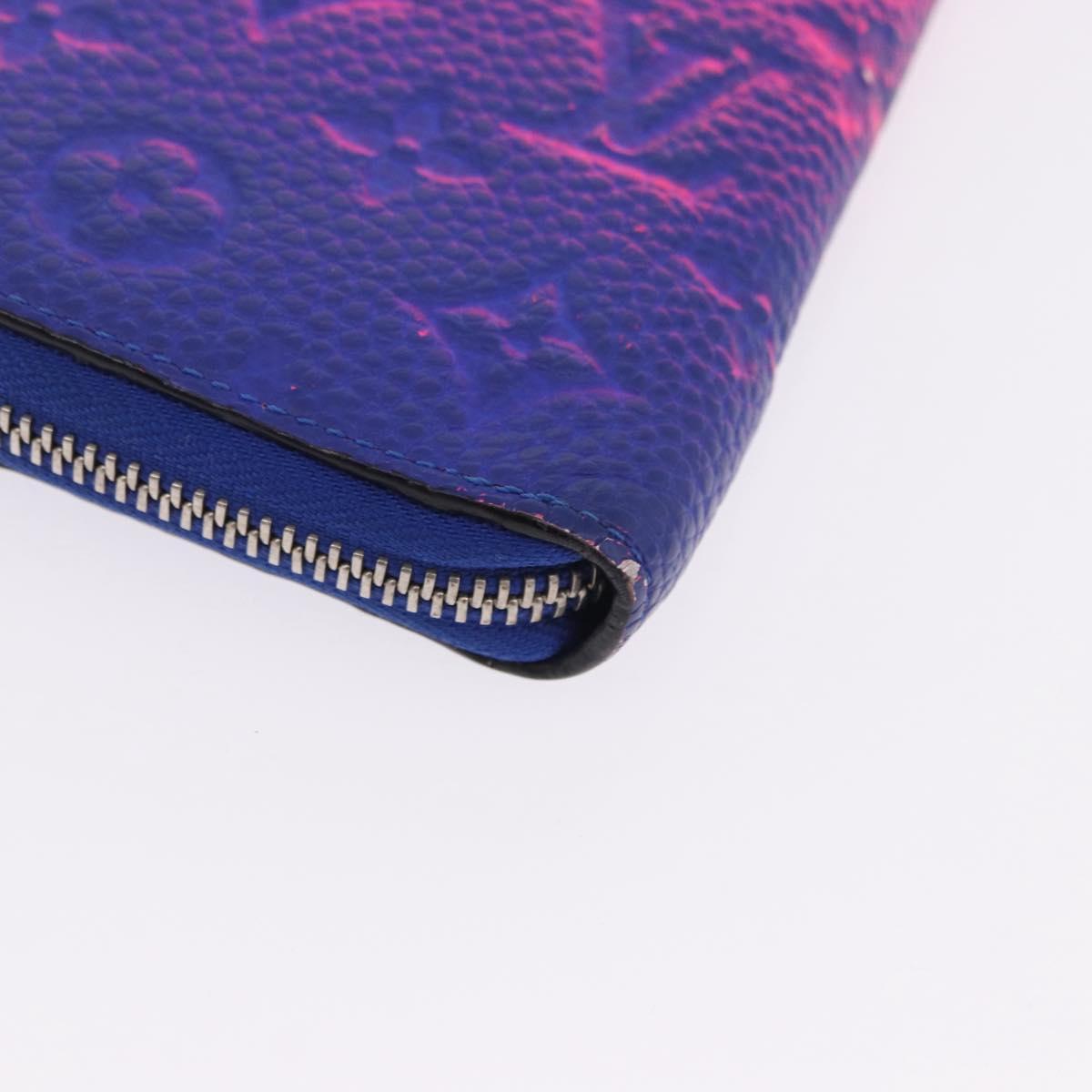 LOUIS VUITTON Taurillon Clemence Illusion Zippy Wallet Vertical Auth 200113V