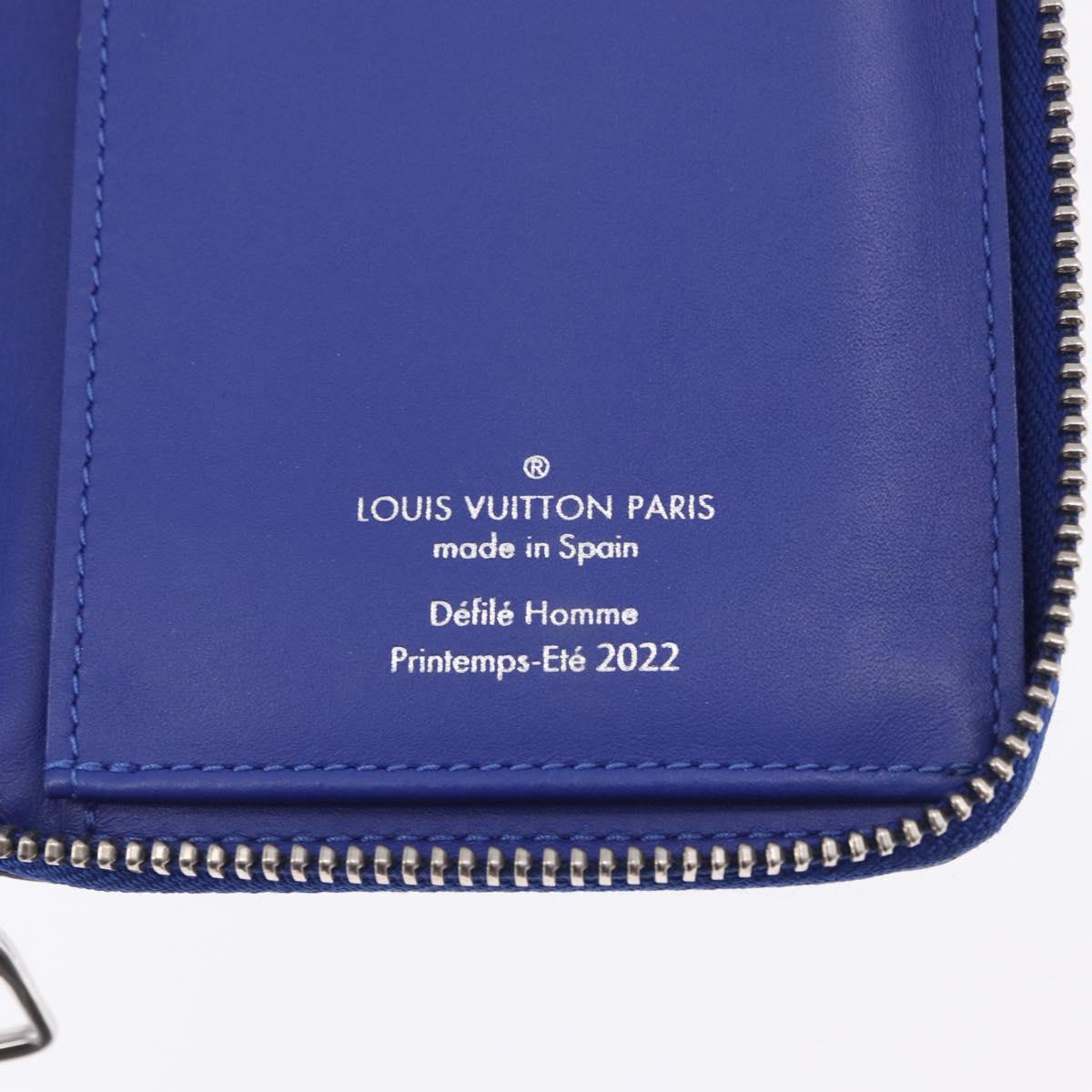 LOUIS VUITTON Taurillon Clemence Illusion Zippy Wallet Vertical Auth 200113V
