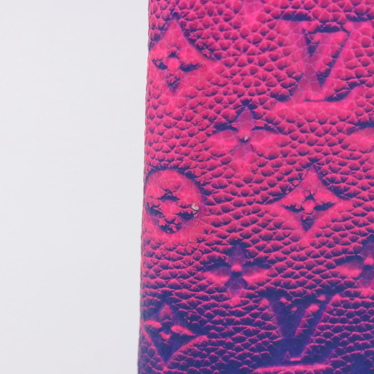 LOUIS VUITTON Taurillon Clemence Illusion Zippy Wallet Vertical Auth 200113V