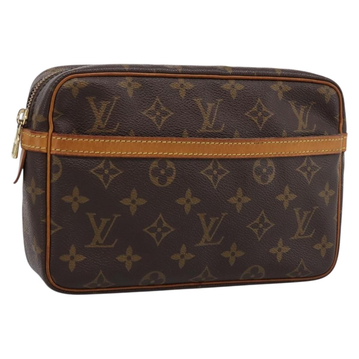 LOUIS VUITTON Monogram Compiegne 23 Clutch Bag M51847 LV Auth 200130