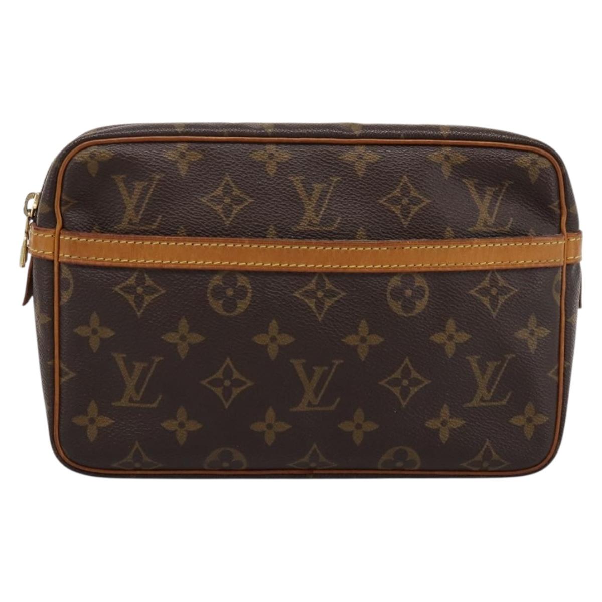 LOUIS VUITTON Monogram Compiegne 23 Clutch Bag M51847 LV Auth 200130