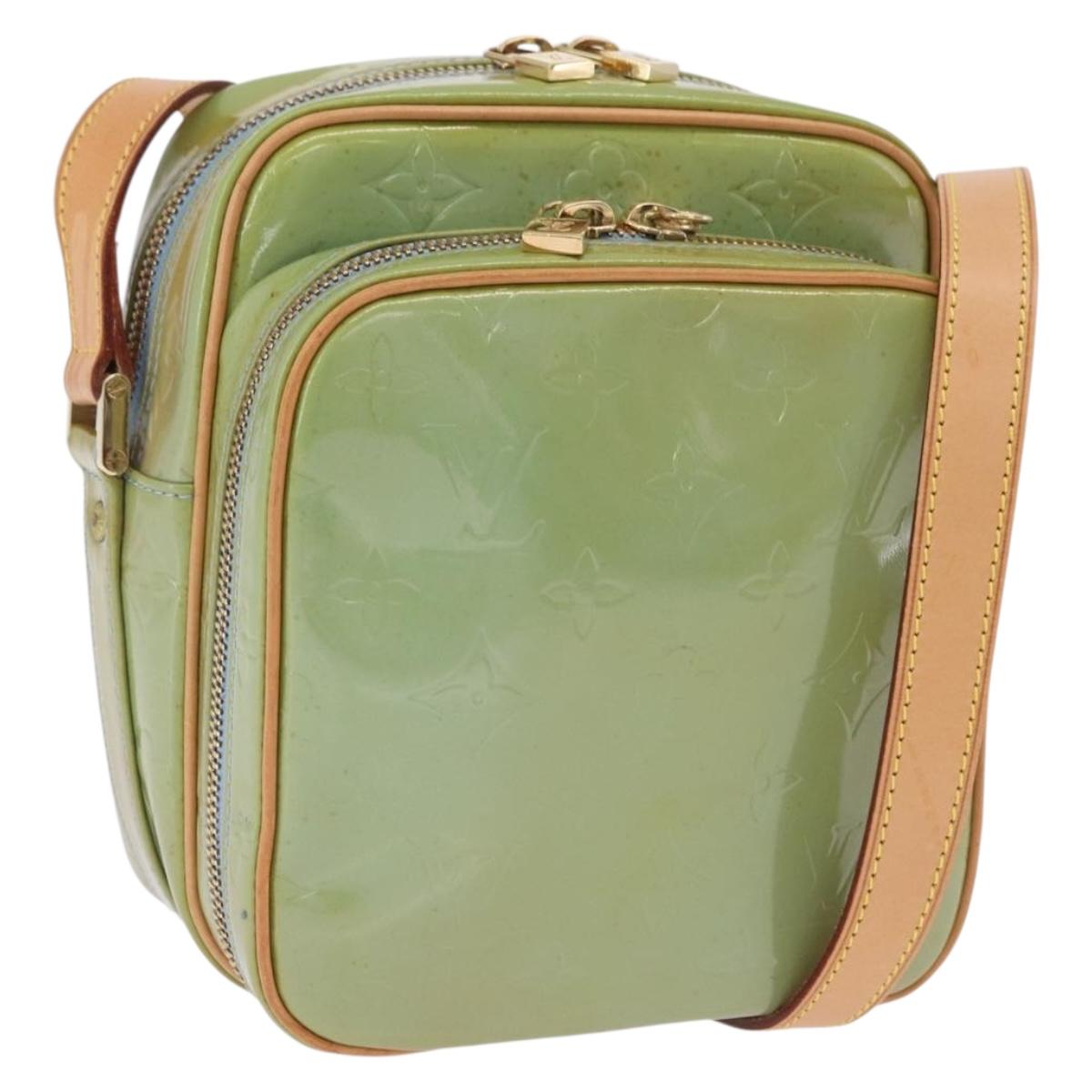 LOUIS VUITTON Monogram Vernis Wooster Shoulder Bag Baby Blue LV Auth 200134