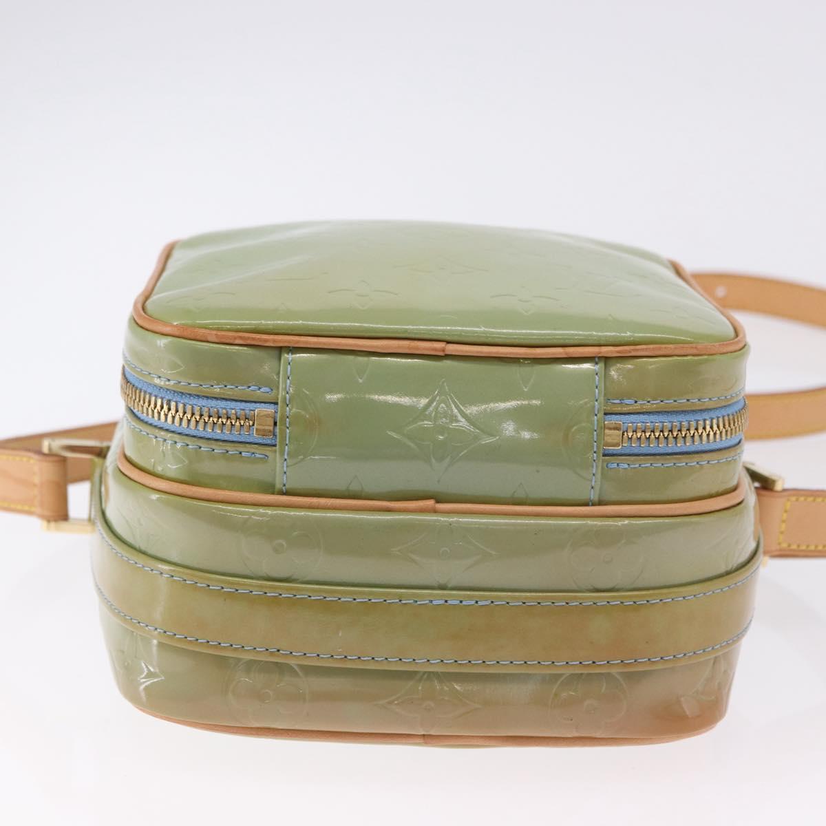 LOUIS VUITTON Monogram Vernis Wooster Shoulder Bag Baby Blue LV Auth 200134