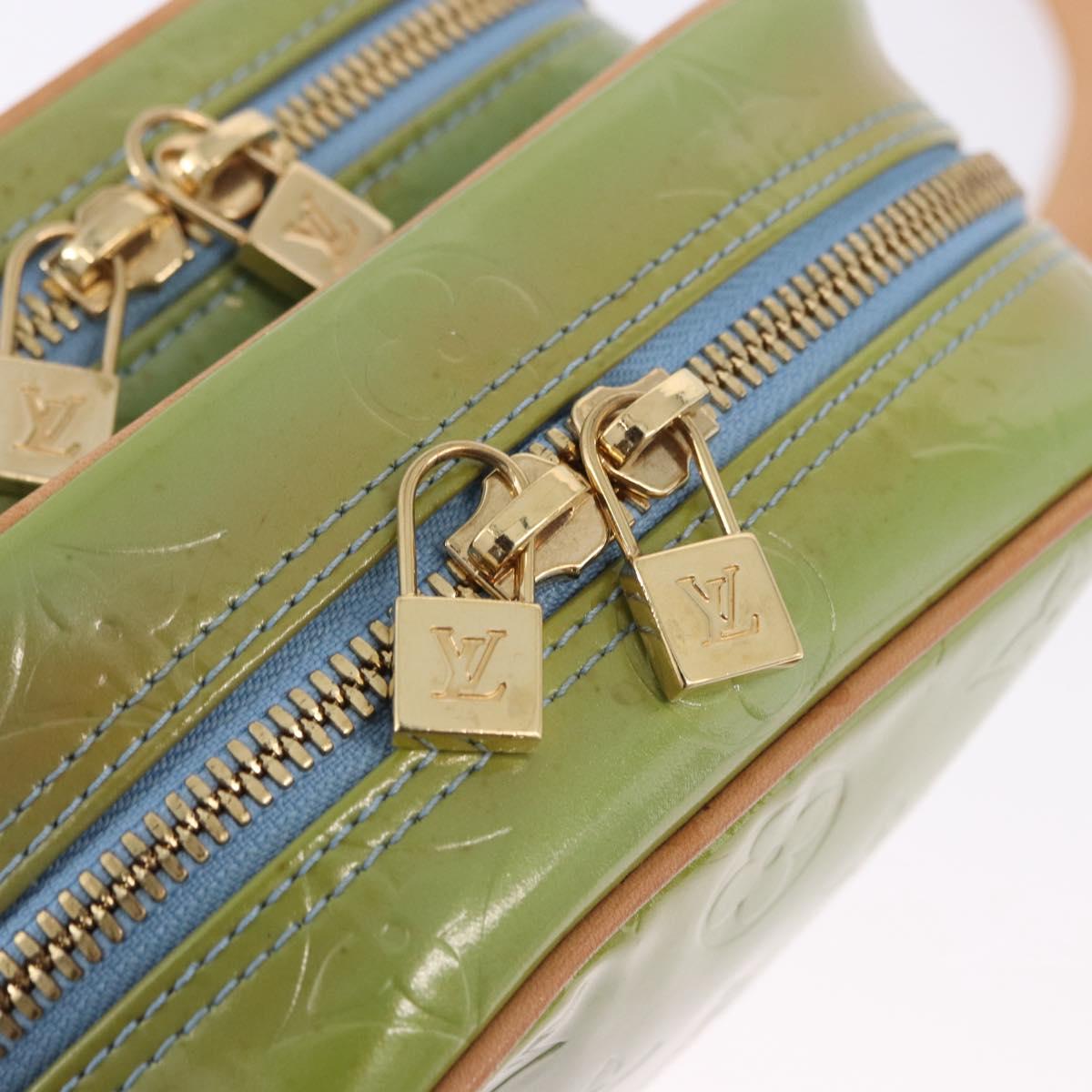 LOUIS VUITTON Monogram Vernis Wooster Shoulder Bag Baby Blue LV Auth 200134