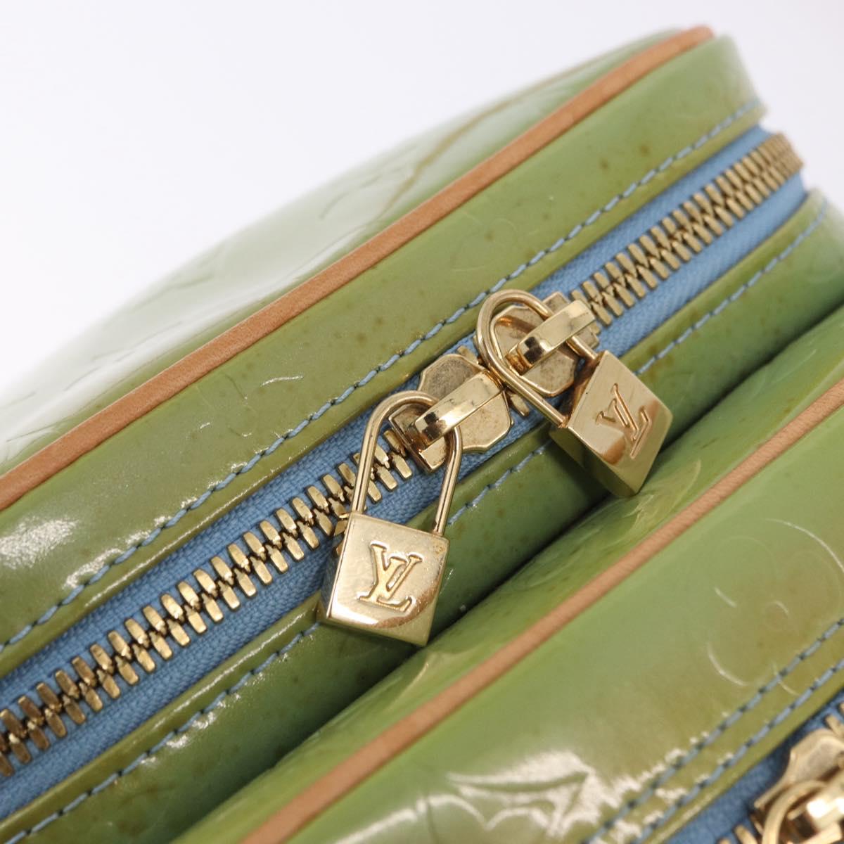 LOUIS VUITTON Monogram Vernis Wooster Shoulder Bag Baby Blue LV Auth 200134