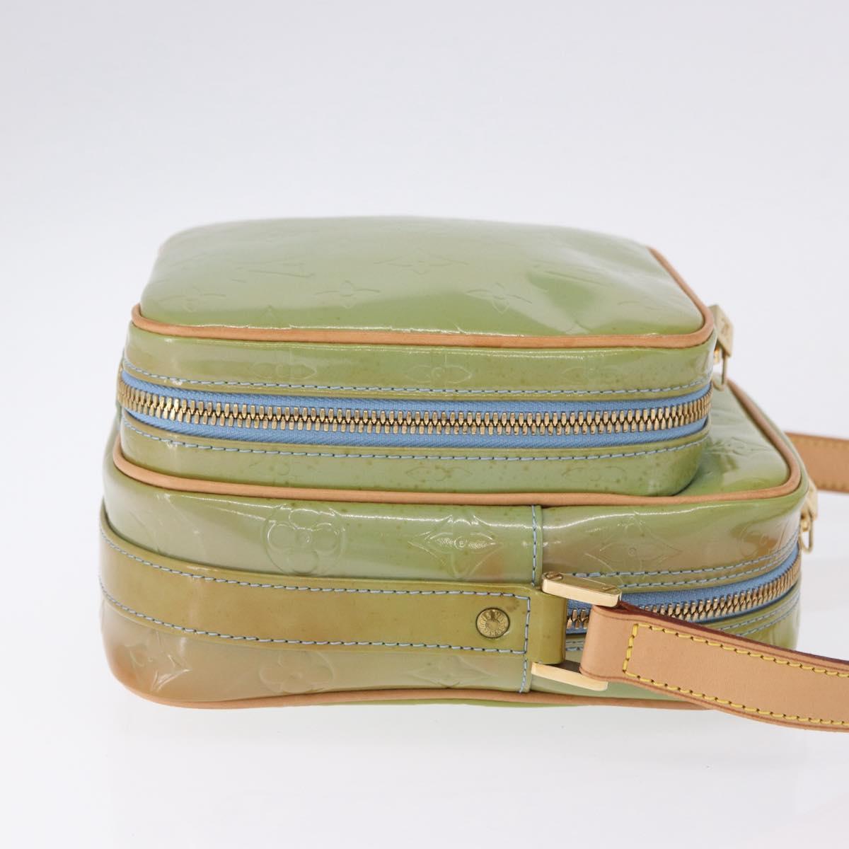 LOUIS VUITTON Monogram Vernis Wooster Shoulder Bag Baby Blue LV Auth 200134