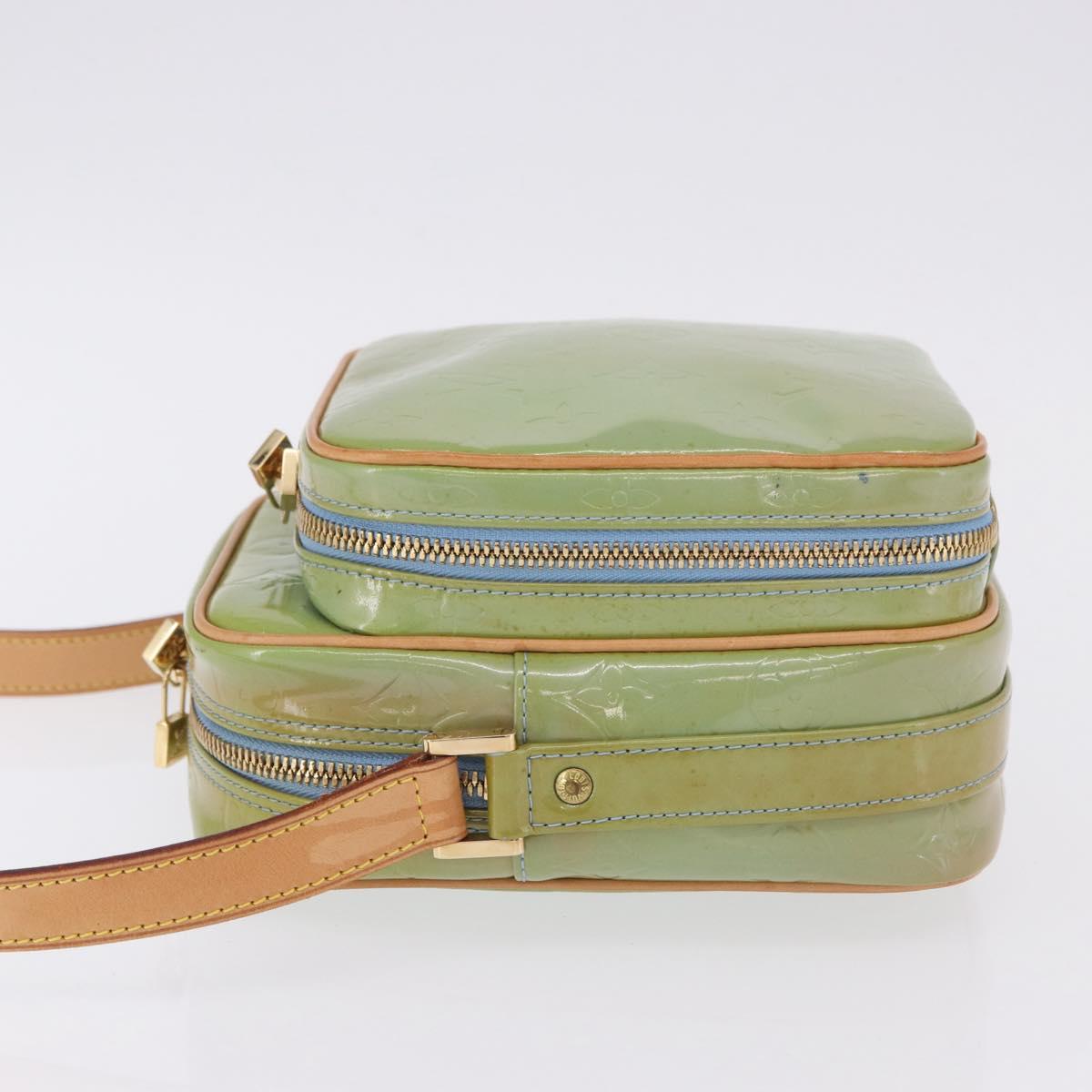 LOUIS VUITTON Monogram Vernis Wooster Shoulder Bag Baby Blue LV Auth 200134