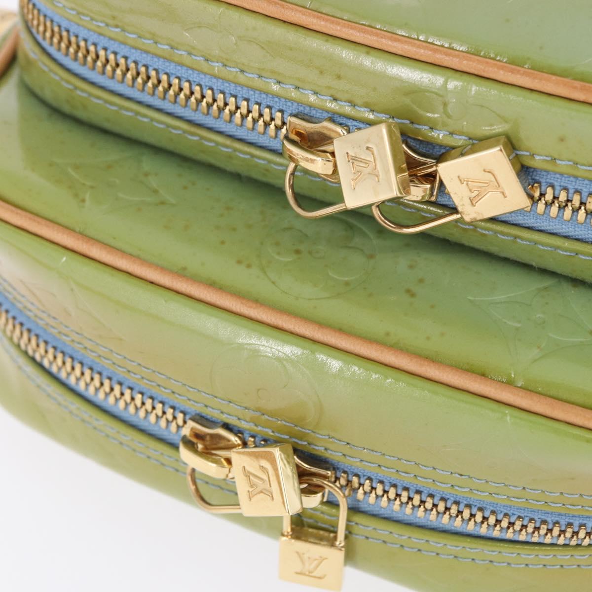 LOUIS VUITTON Monogram Vernis Wooster Shoulder Bag Baby Blue LV Auth 200134