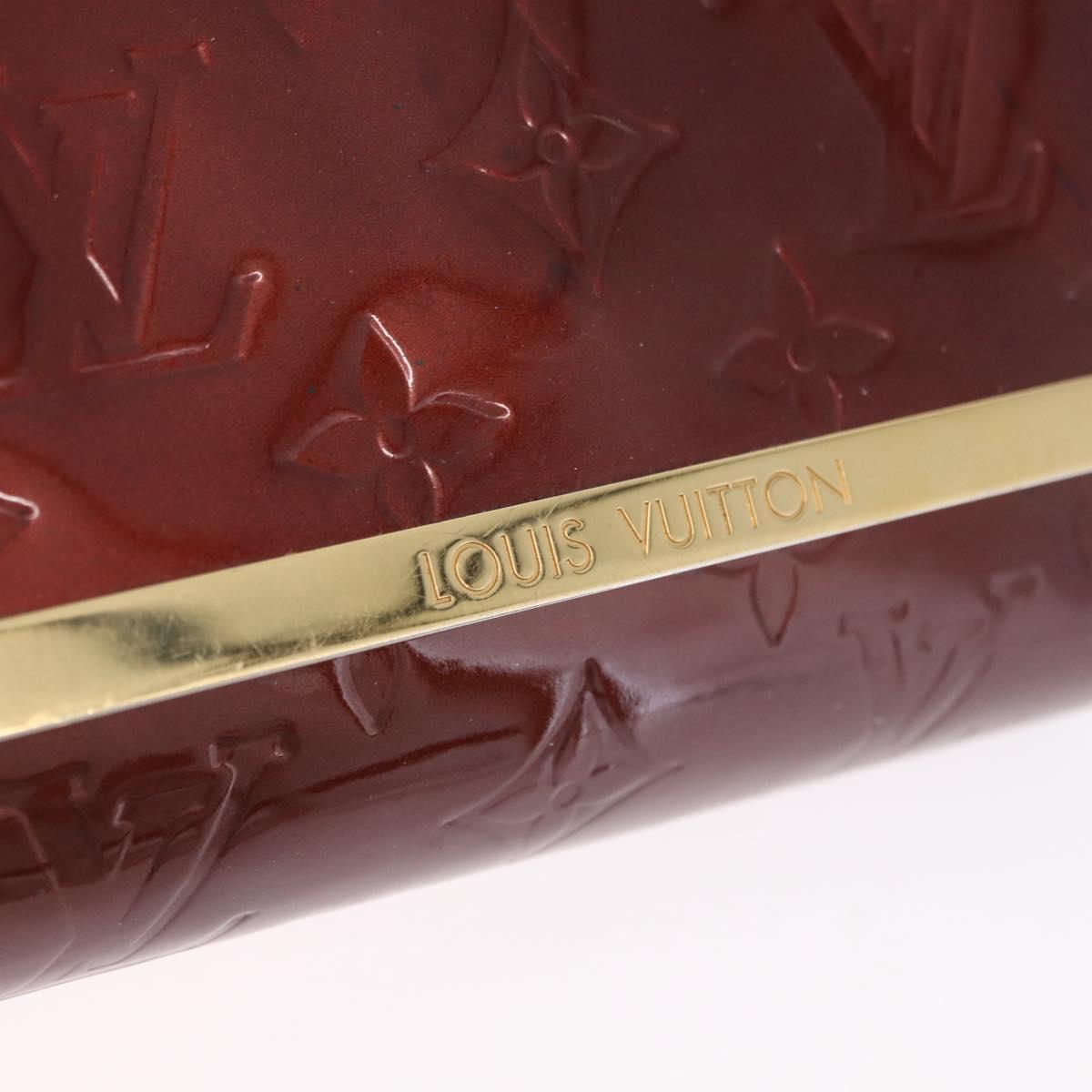 LOUIS VUITTON Monogram Vernis Rossmore PM Bag Rouge Favist M91547 LV Auth 200137