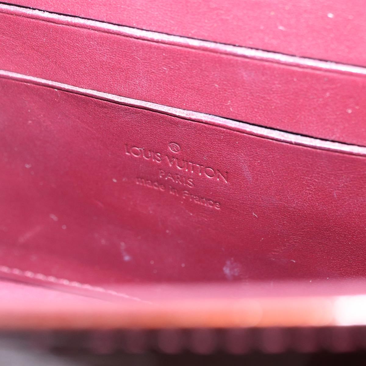 LOUIS VUITTON Monogram Vernis Rossmore PM Bag Rouge Favist M91547 LV Auth 200137