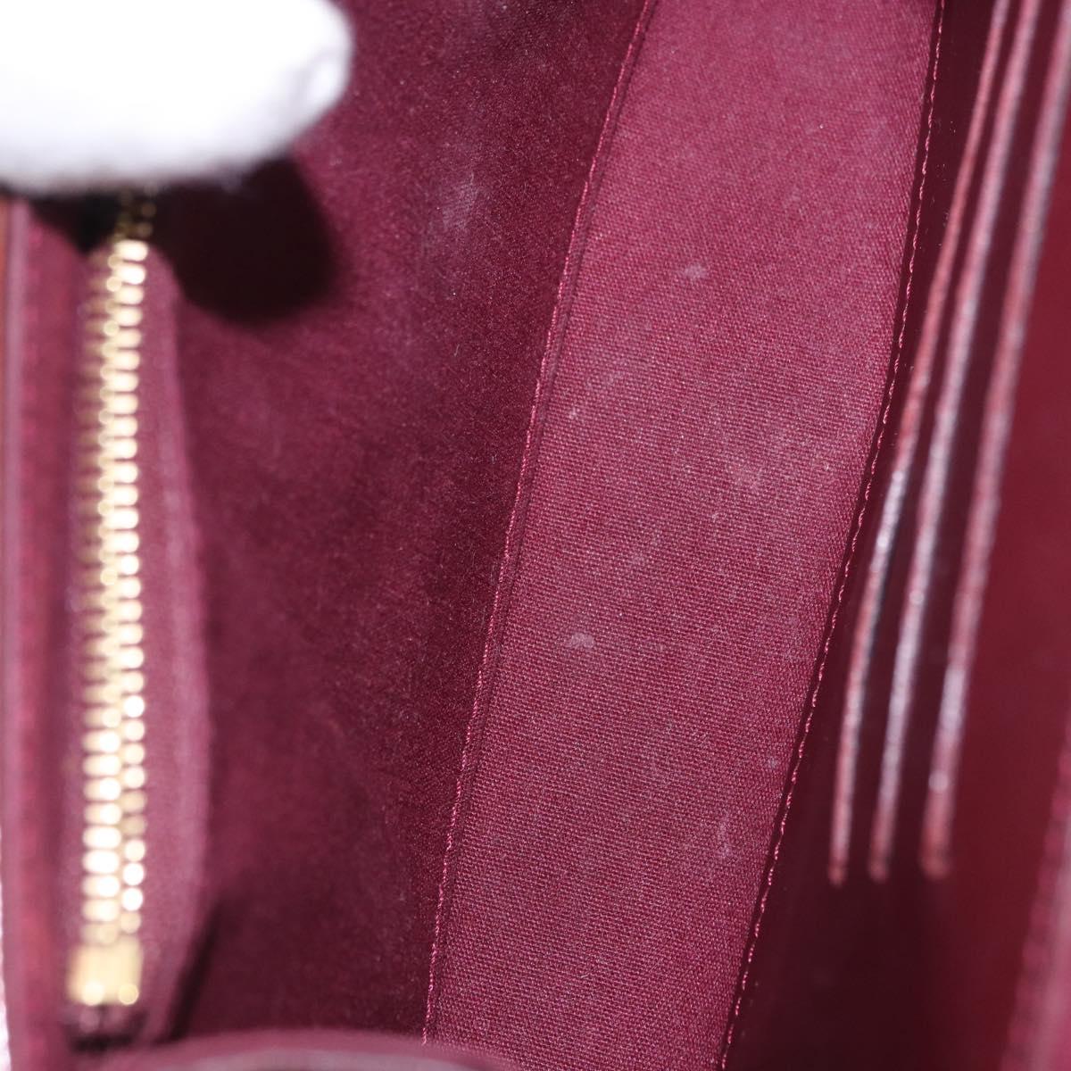 LOUIS VUITTON Monogram Vernis Rossmore PM Bag Rouge Favist M91547 LV Auth 200137