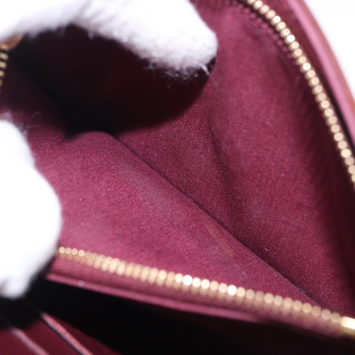 LOUIS VUITTON Monogram Vernis Rossmore PM Bag Rouge Favist M91547 LV Auth 200137