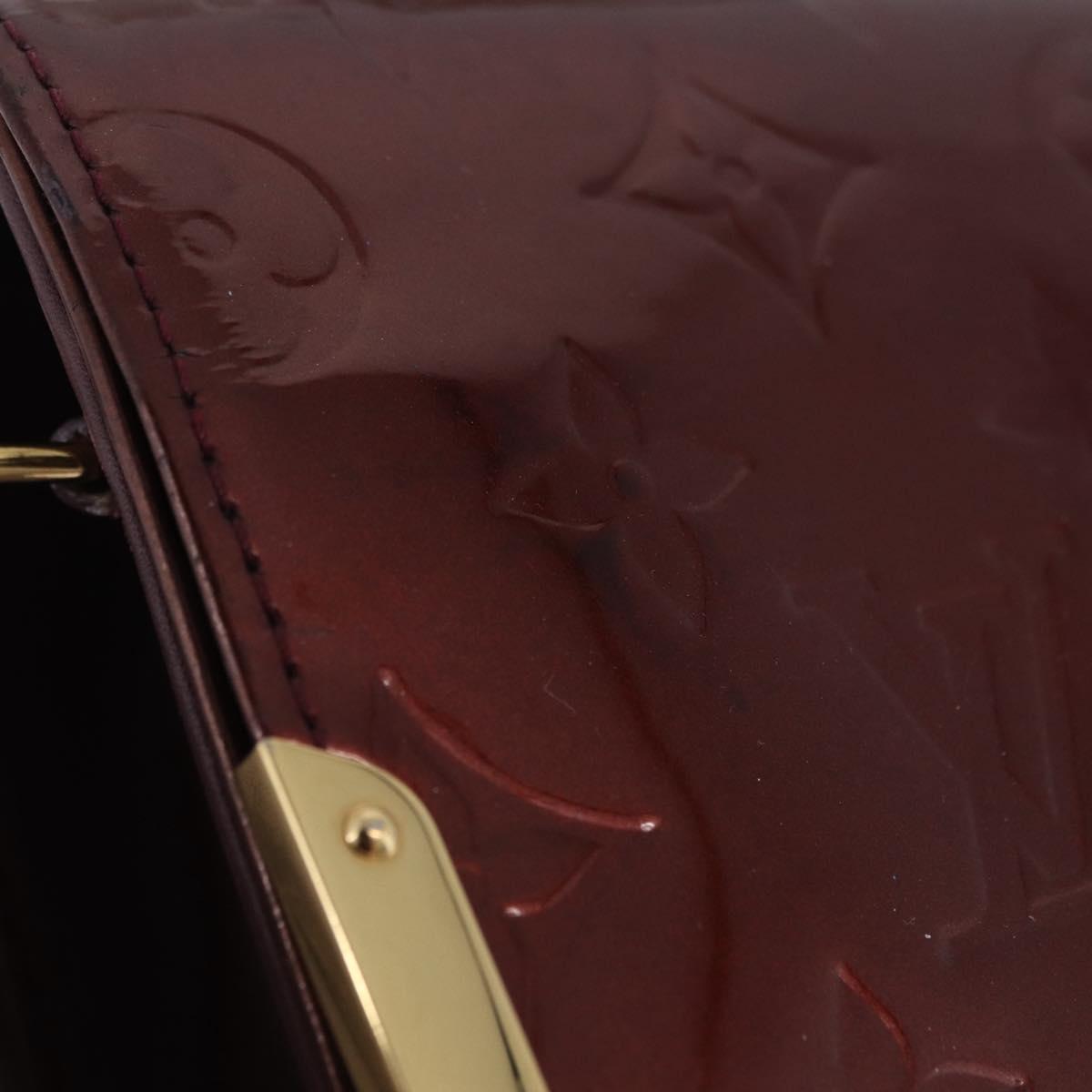 LOUIS VUITTON Monogram Vernis Rossmore PM Bag Rouge Favist M91547 LV Auth 200137