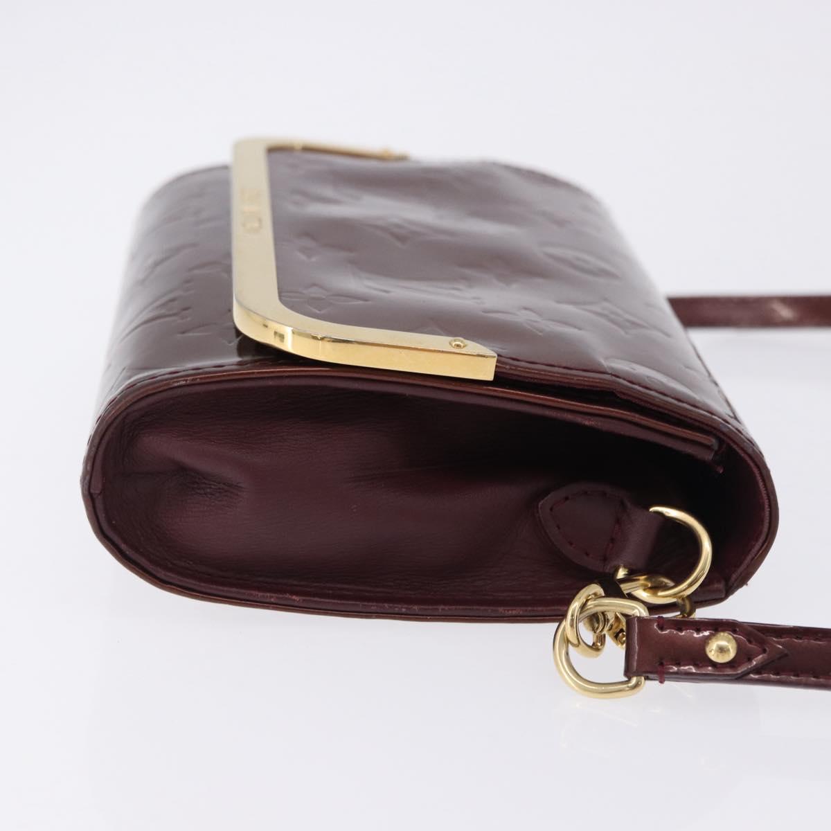 LOUIS VUITTON Monogram Vernis Rossmore PM Bag Rouge Favist M91547 LV Auth 200137