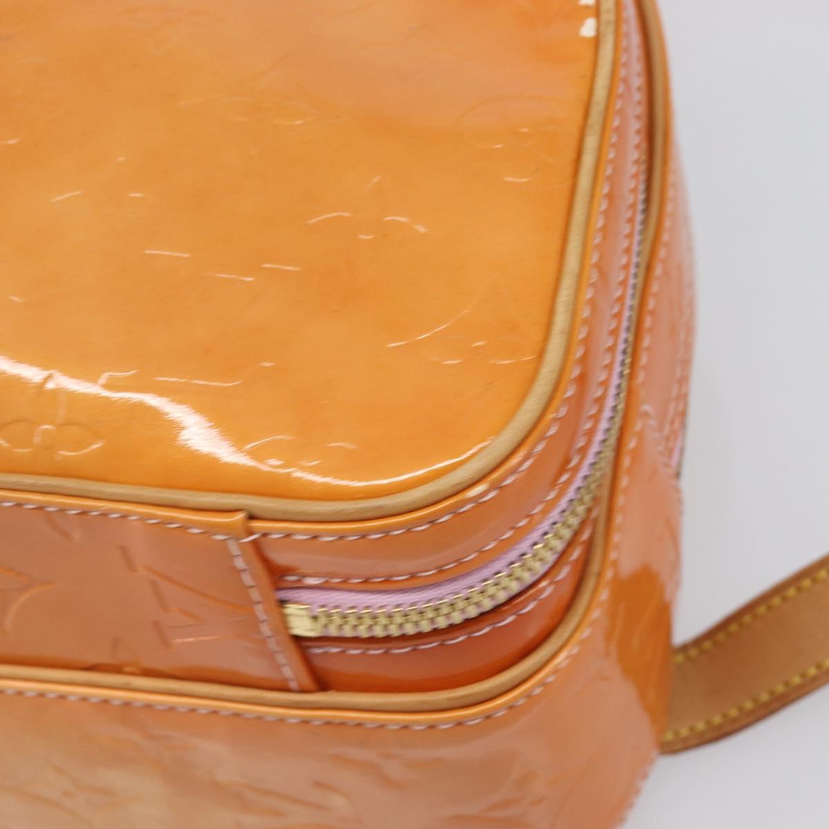 LOUIS VUITTON Monogram Vernis Marley Backpack Pink Rose M91039 LV Auth 200142