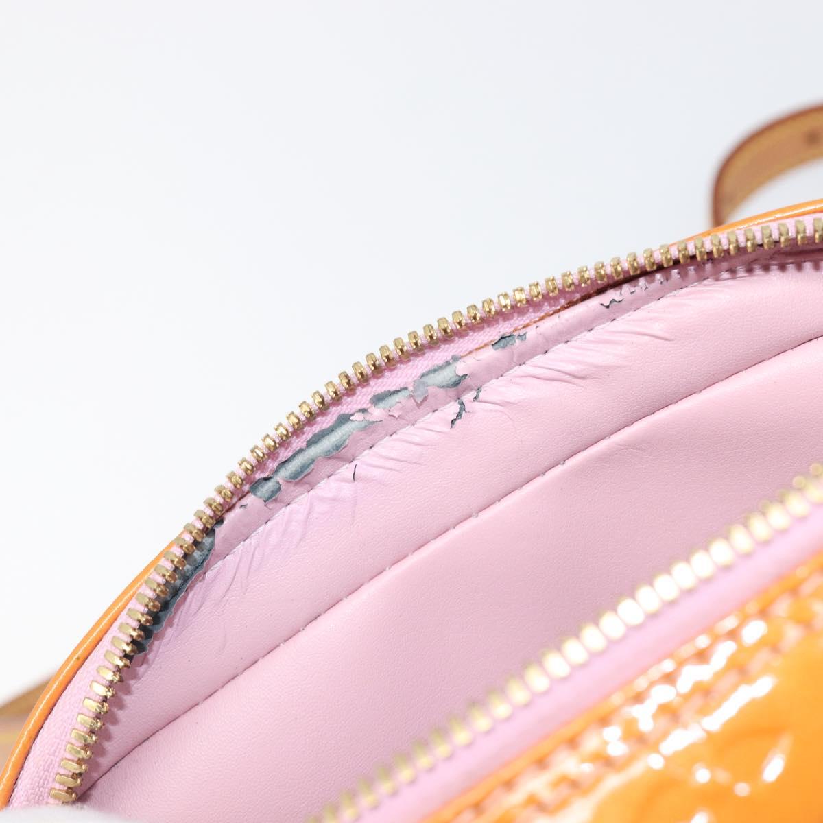 LOUIS VUITTON Monogram Vernis Marley Backpack Pink Rose M91039 LV Auth 200142