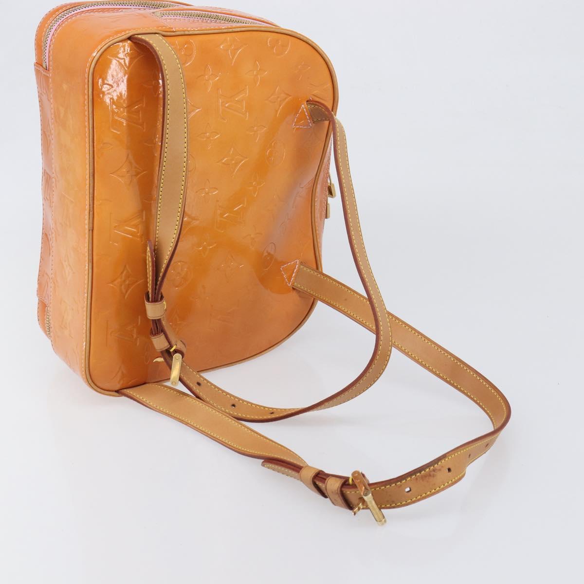 LOUIS VUITTON Monogram Vernis Marley Backpack Pink Rose M91039 LV Auth 200142