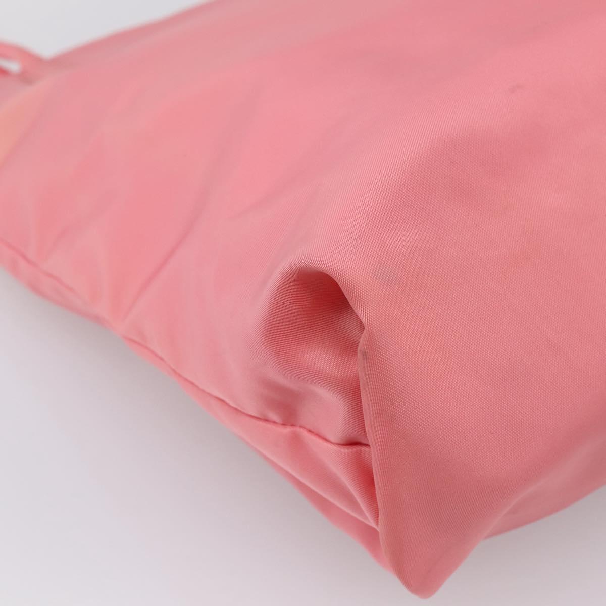 PRADA Tote Bag Nylon Pink Auth 200144