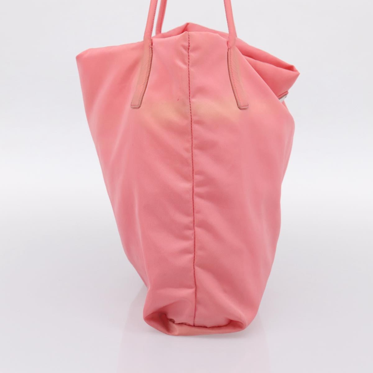 PRADA Tote Bag Nylon Pink Auth 200144