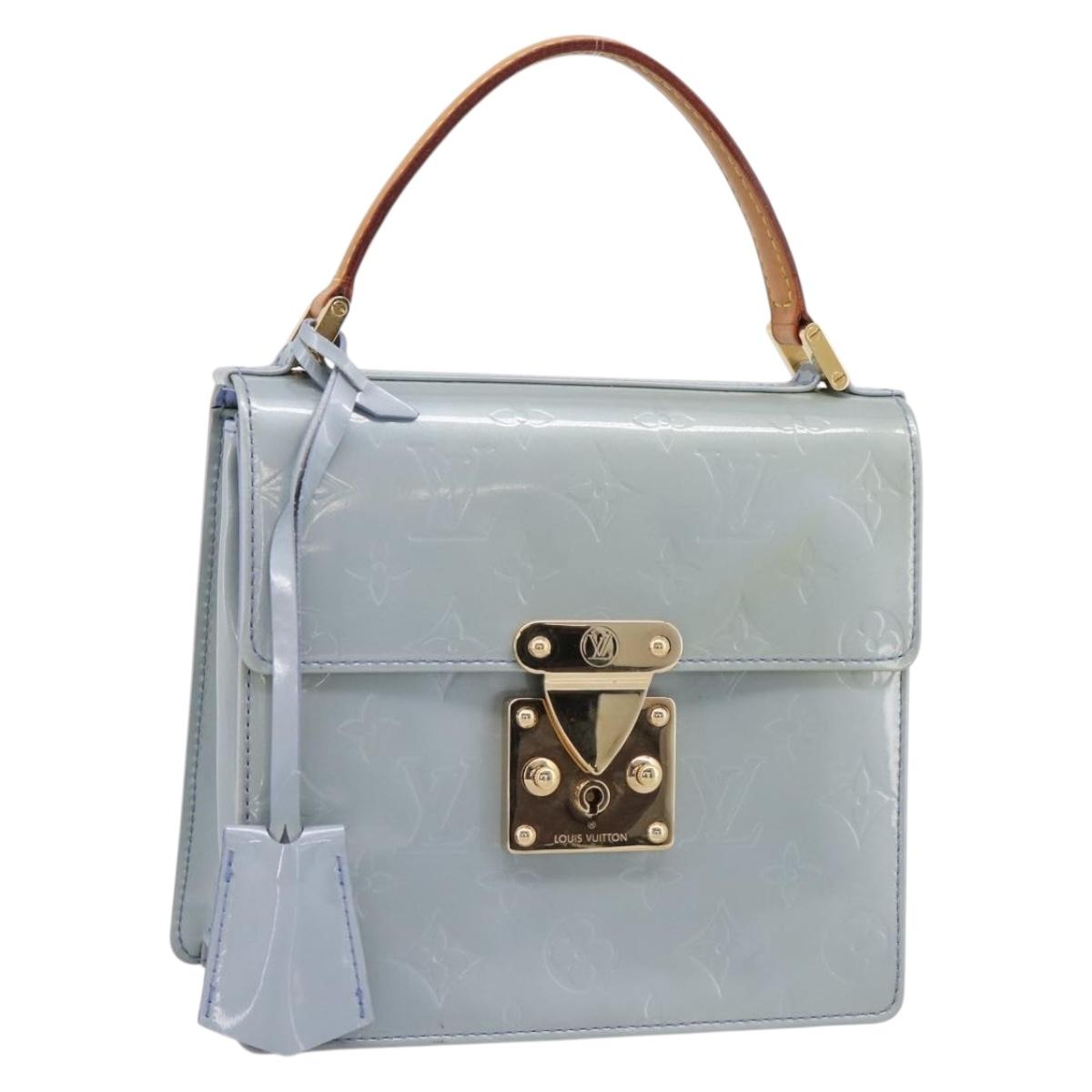 LOUIS VUITTON Monogram Vernis Spring Street Hand Bag Lavande M91216 Auth 200156V