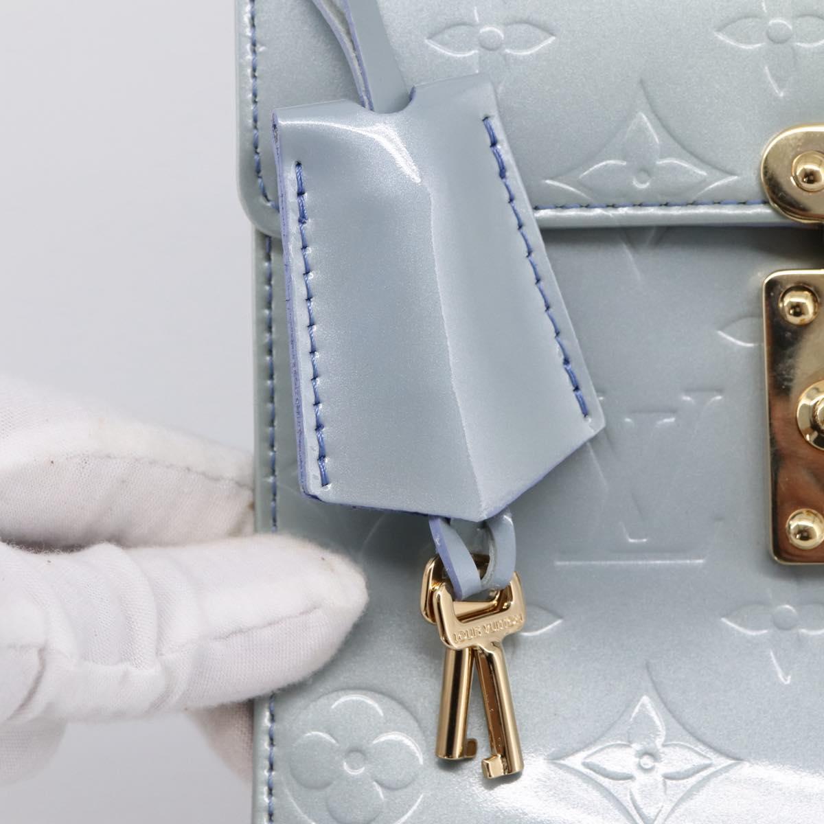 LOUIS VUITTON Monogram Vernis Spring Street Hand Bag Lavande M91216 Auth 200156V