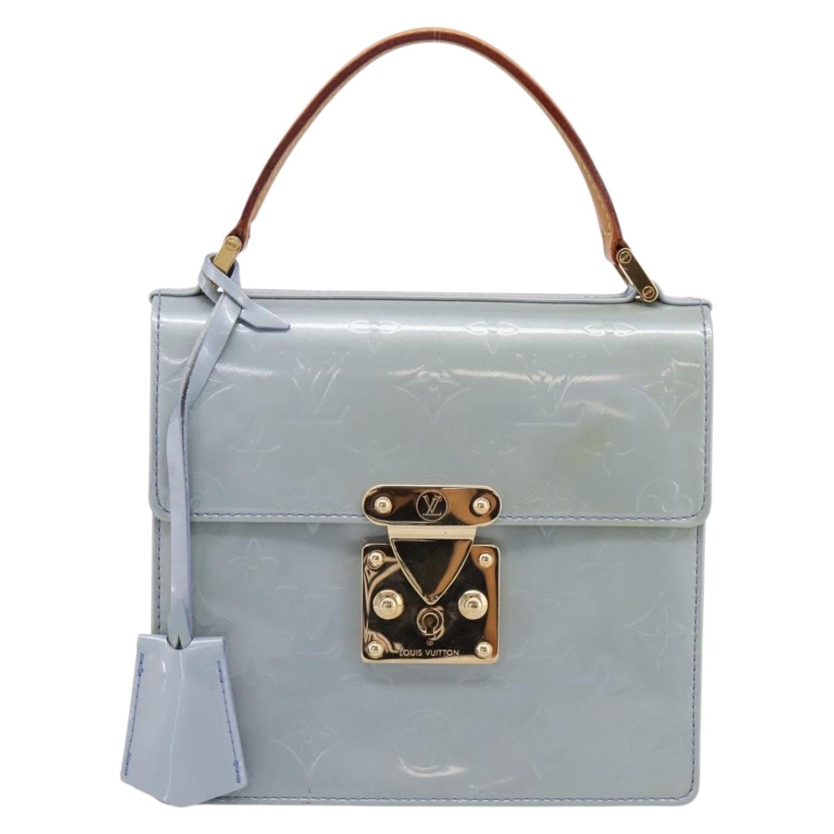 LOUIS VUITTON Monogram Vernis Spring Street Hand Bag Lavande M91216 Auth 200156V
