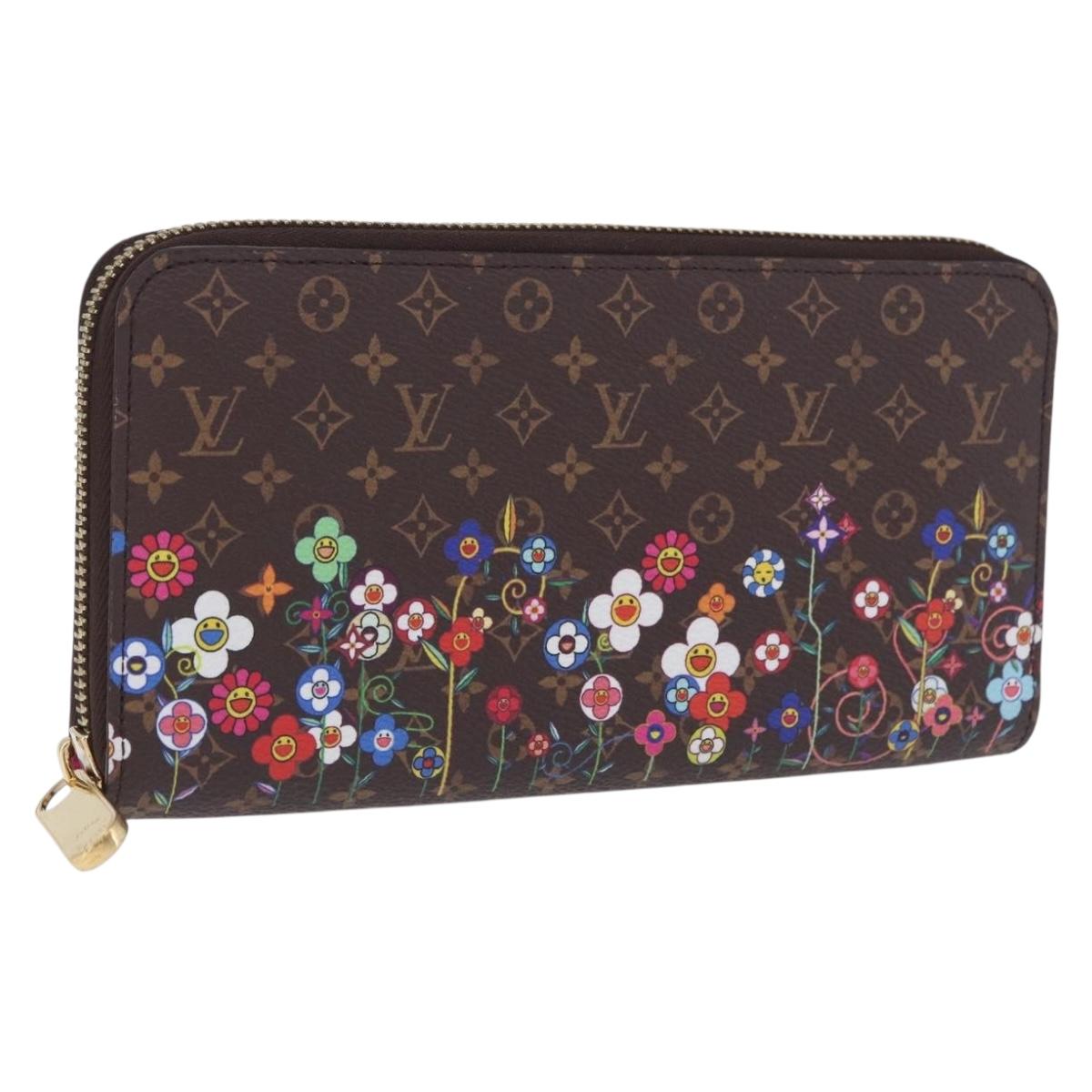 LOUIS VUITTON Monogram Takashi Murakami Zippy Wallet M14162 LV Auth 200162M