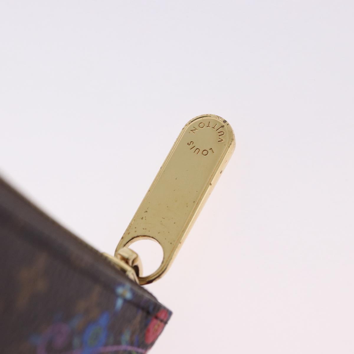 LOUIS VUITTON Monogram Takashi Murakami Zippy Wallet M14162 LV Auth 200162M
