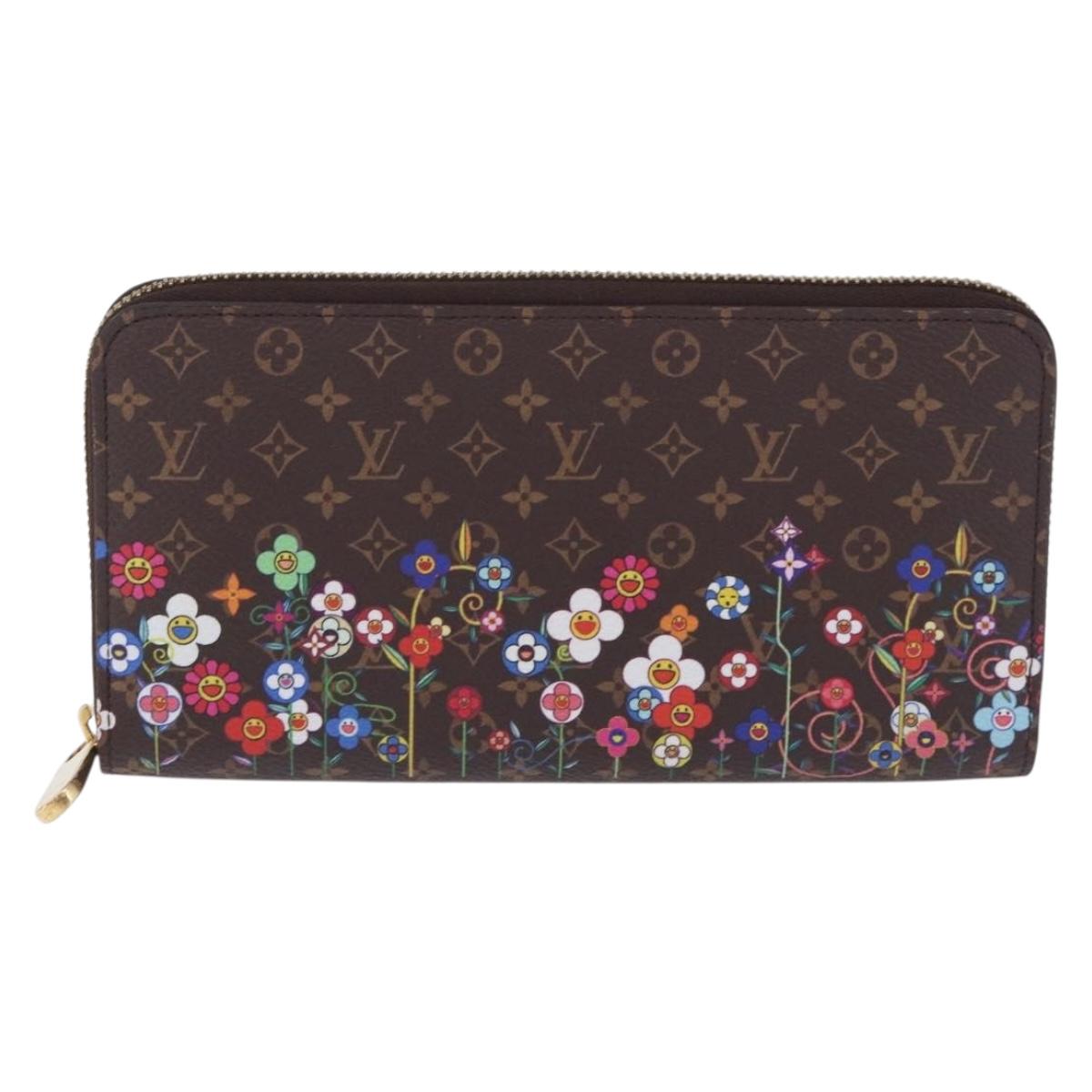 LOUIS VUITTON Monogram Takashi Murakami Zippy Wallet M14162 LV Auth 200162M
