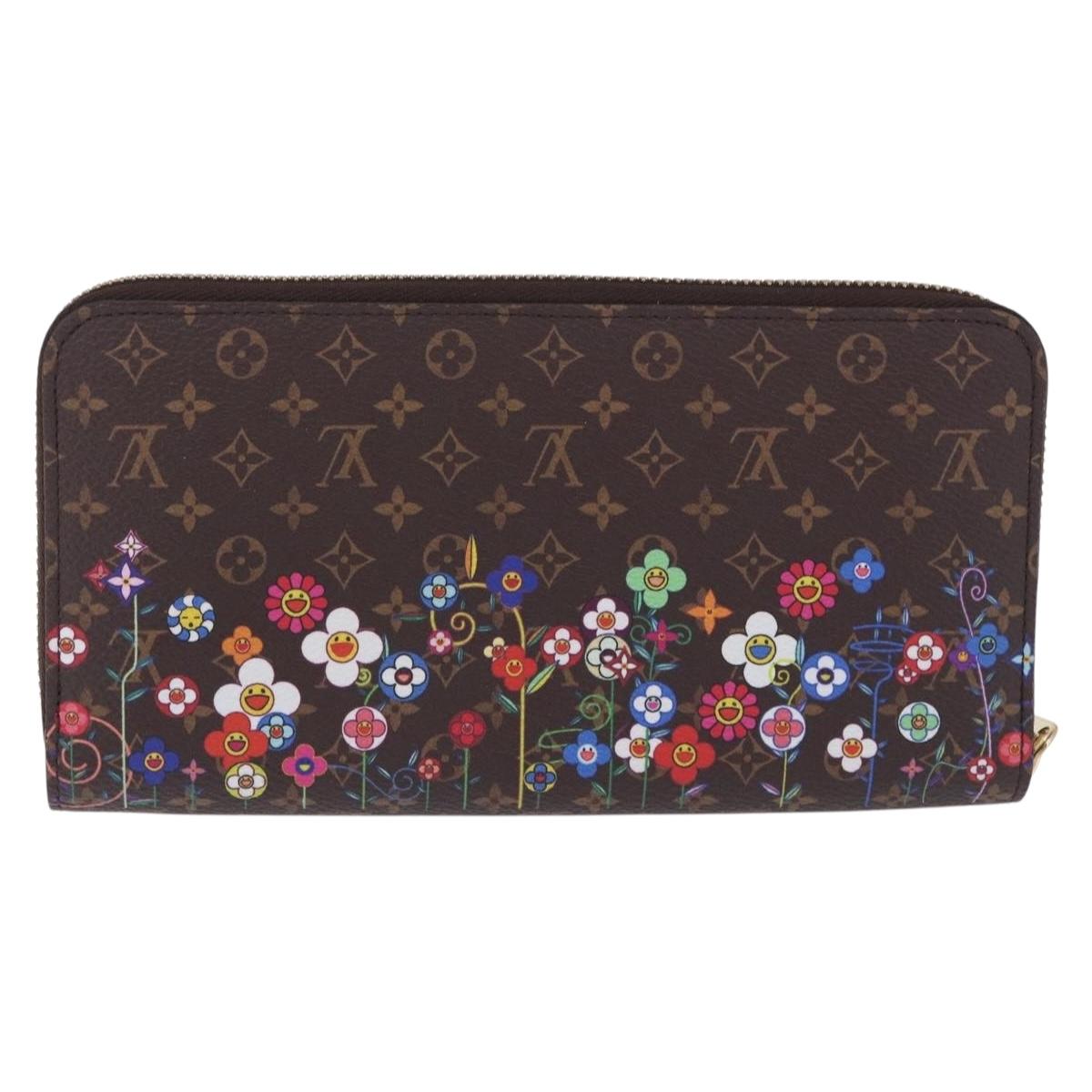 LOUIS VUITTON Monogram Takashi Murakami Zippy Wallet M14162 LV Auth 200162M