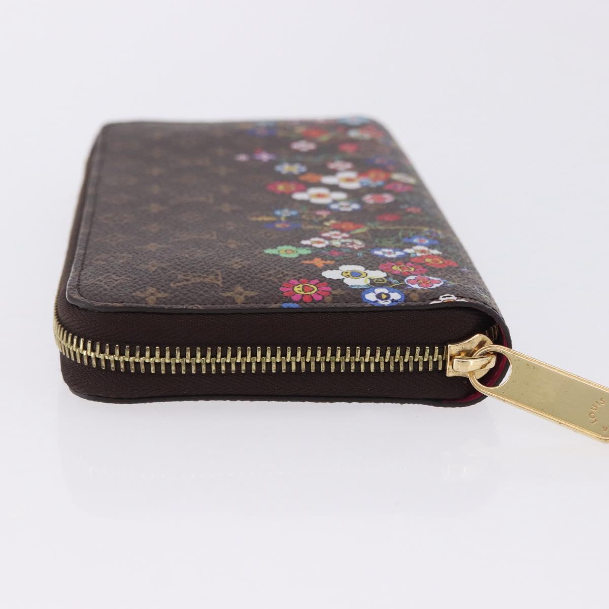 LOUIS VUITTON Monogram Takashi Murakami Zippy Wallet M14162 LV Auth 200162M