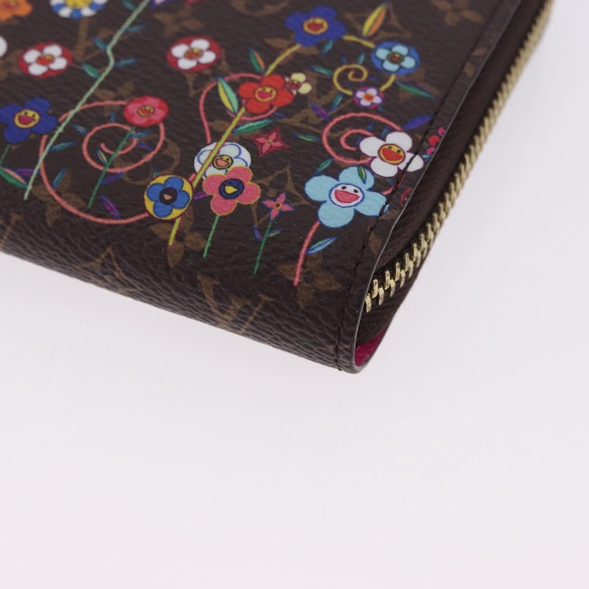 LOUIS VUITTON Monogram Takashi Murakami Zippy Wallet M14162 LV Auth 200162M