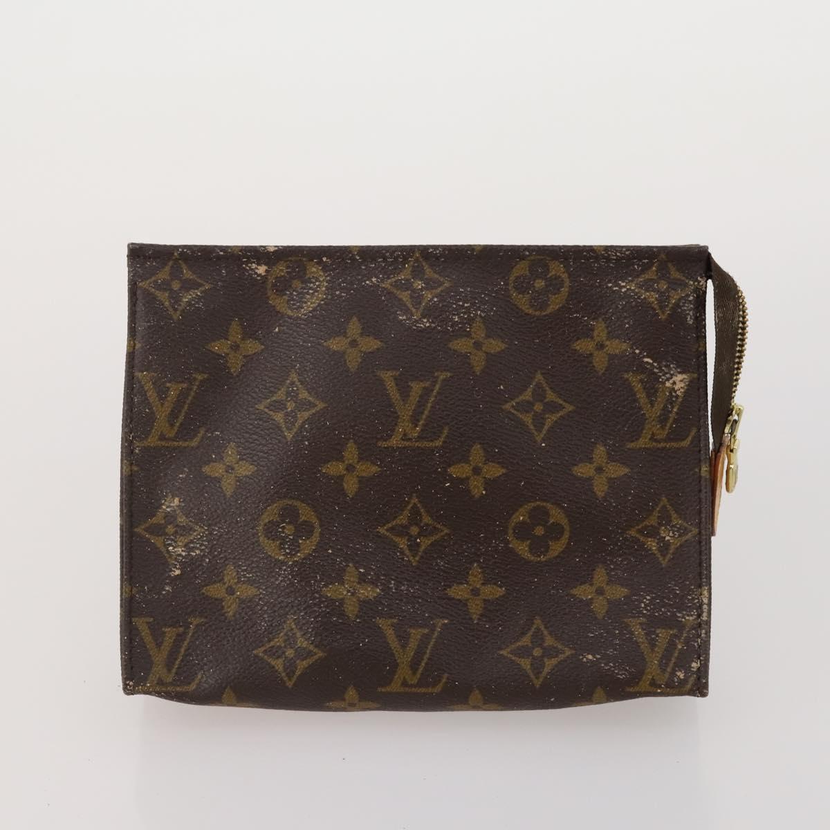 LOUIS VUITTON Monogram Pouch 2 Set LV Auth 200163
