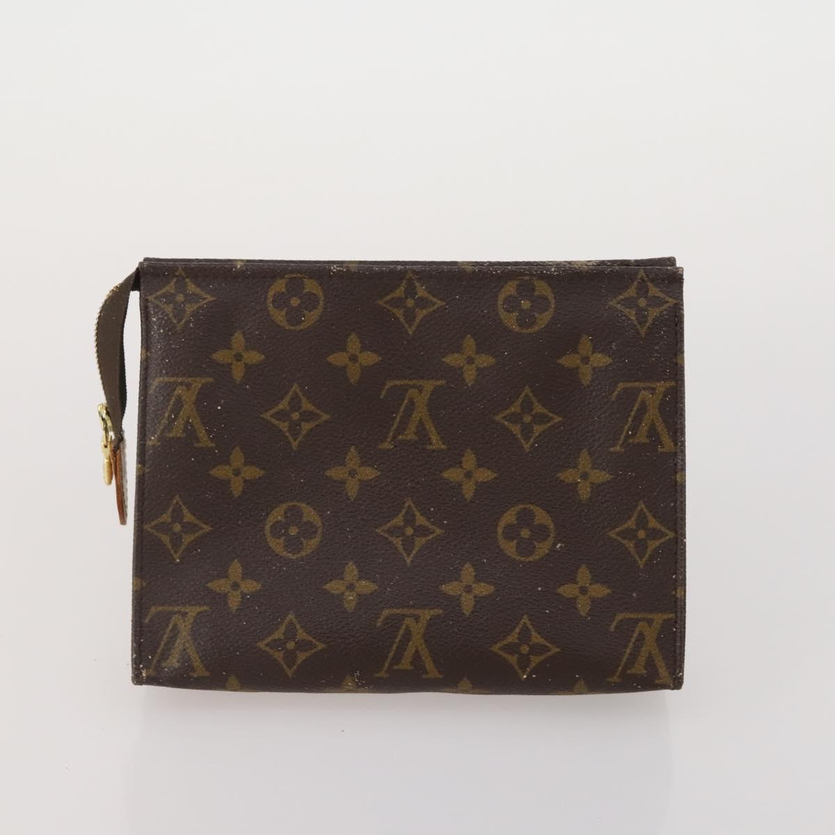 LOUIS VUITTON Monogram Pouch 2 Set LV Auth 200163