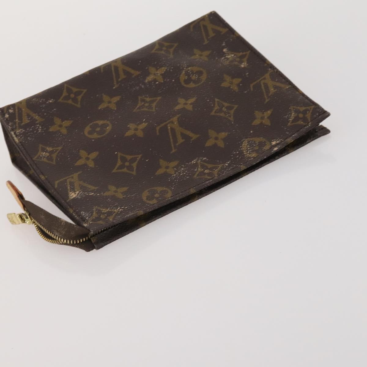 LOUIS VUITTON Monogram Pouch 2 Set LV Auth 200163