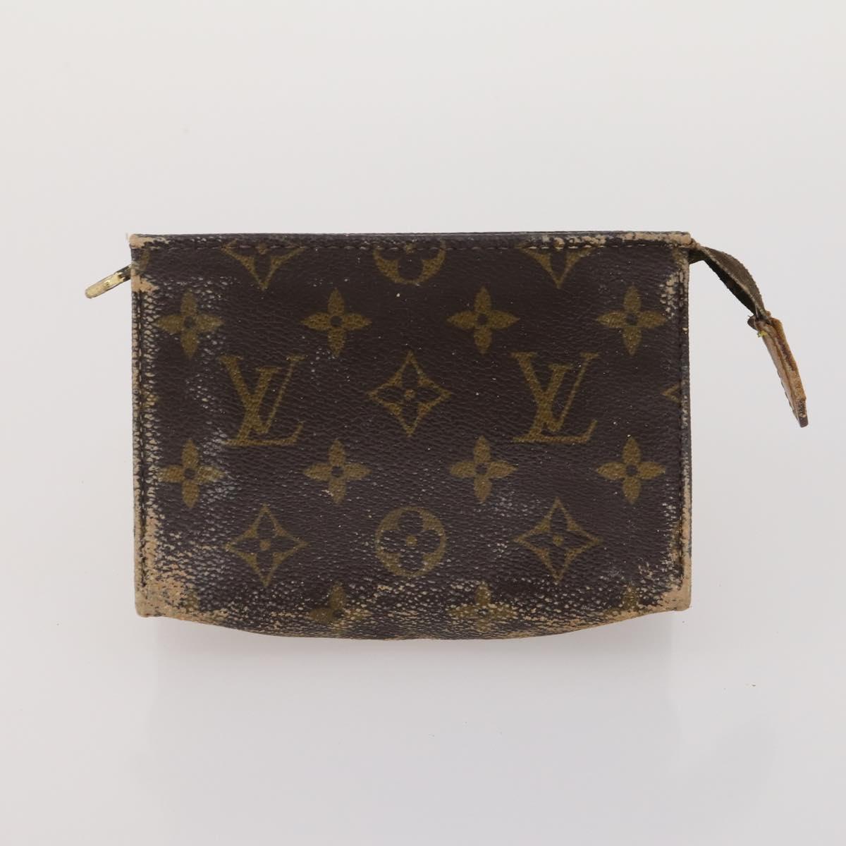 LOUIS VUITTON Monogram Pouch 2 Set LV Auth 200163