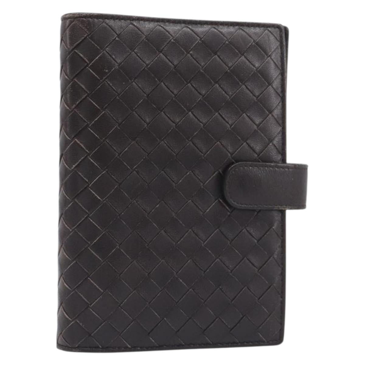 BOTTEGA VENETA INTRECCIATO Day Planner Cover Leather Brown 200901 Auth 200164A