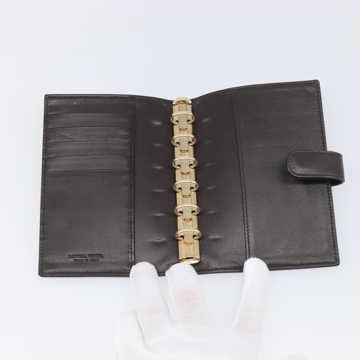 BOTTEGA VENETA INTRECCIATO Day Planner Cover Leather Brown 200901 Auth 200164A