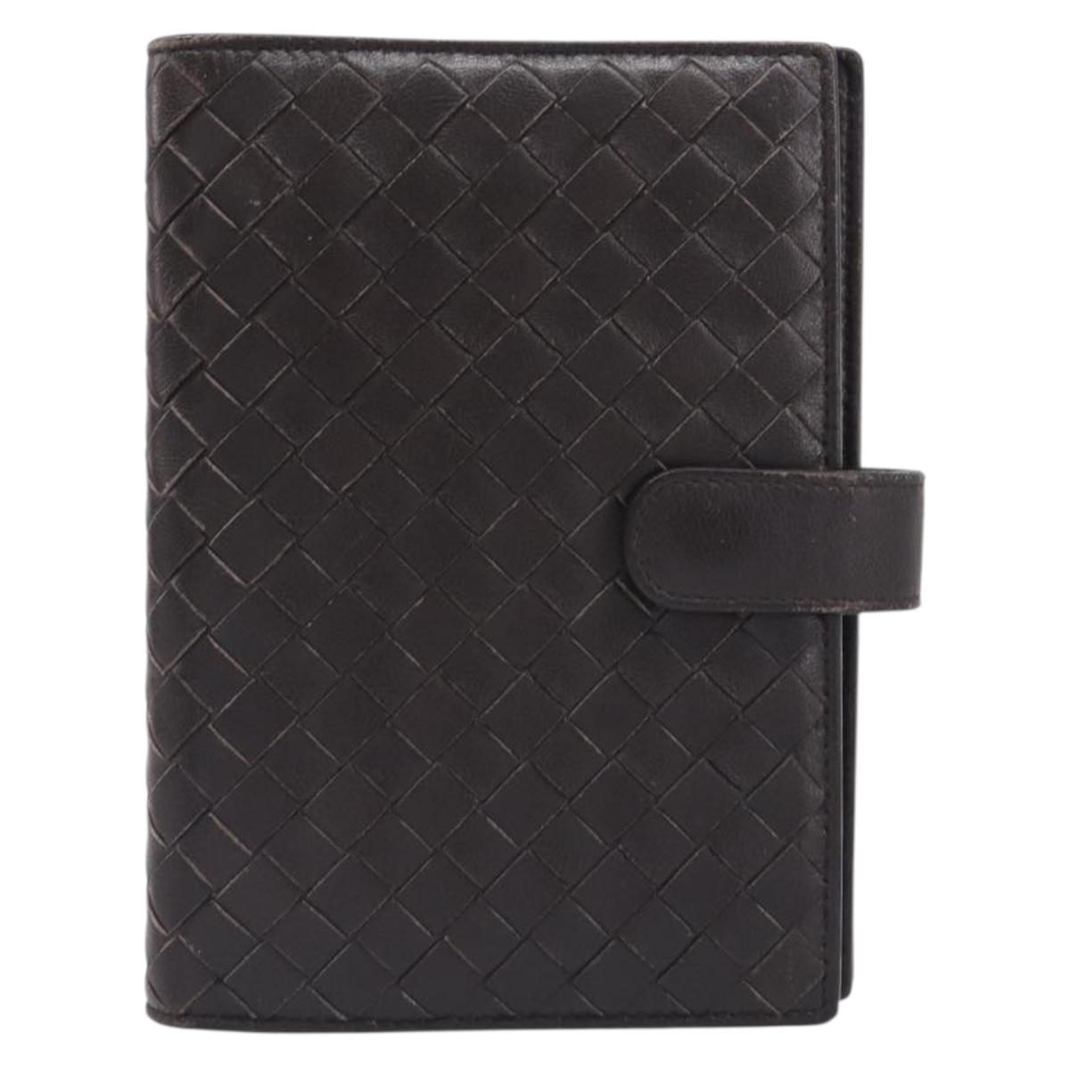 BOTTEGA VENETA INTRECCIATO Day Planner Cover Leather Brown 200901 Auth 200164A