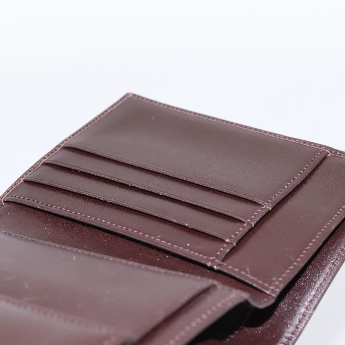 FENDI Zucca Canvas Trifold Wallet Brown Silver 8M0011 Auth 200165A