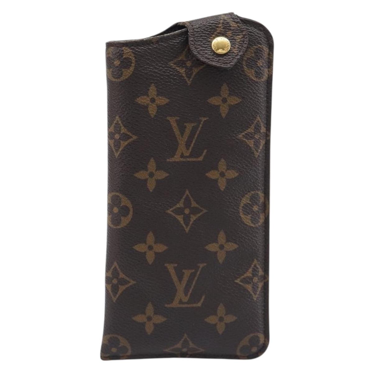 LOUIS VUITTON Monogram Etui Lunettes PM Glasses Case M66545 LV Auth 200169