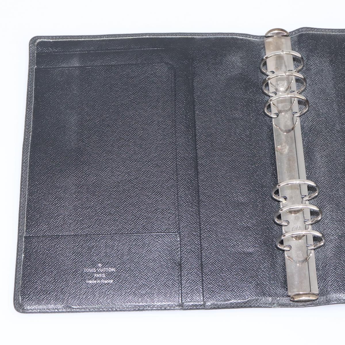 LOUIS VUITTON Taiga Agenda GM Day Planner Cover Ardoise R20232 LV Auth 200171