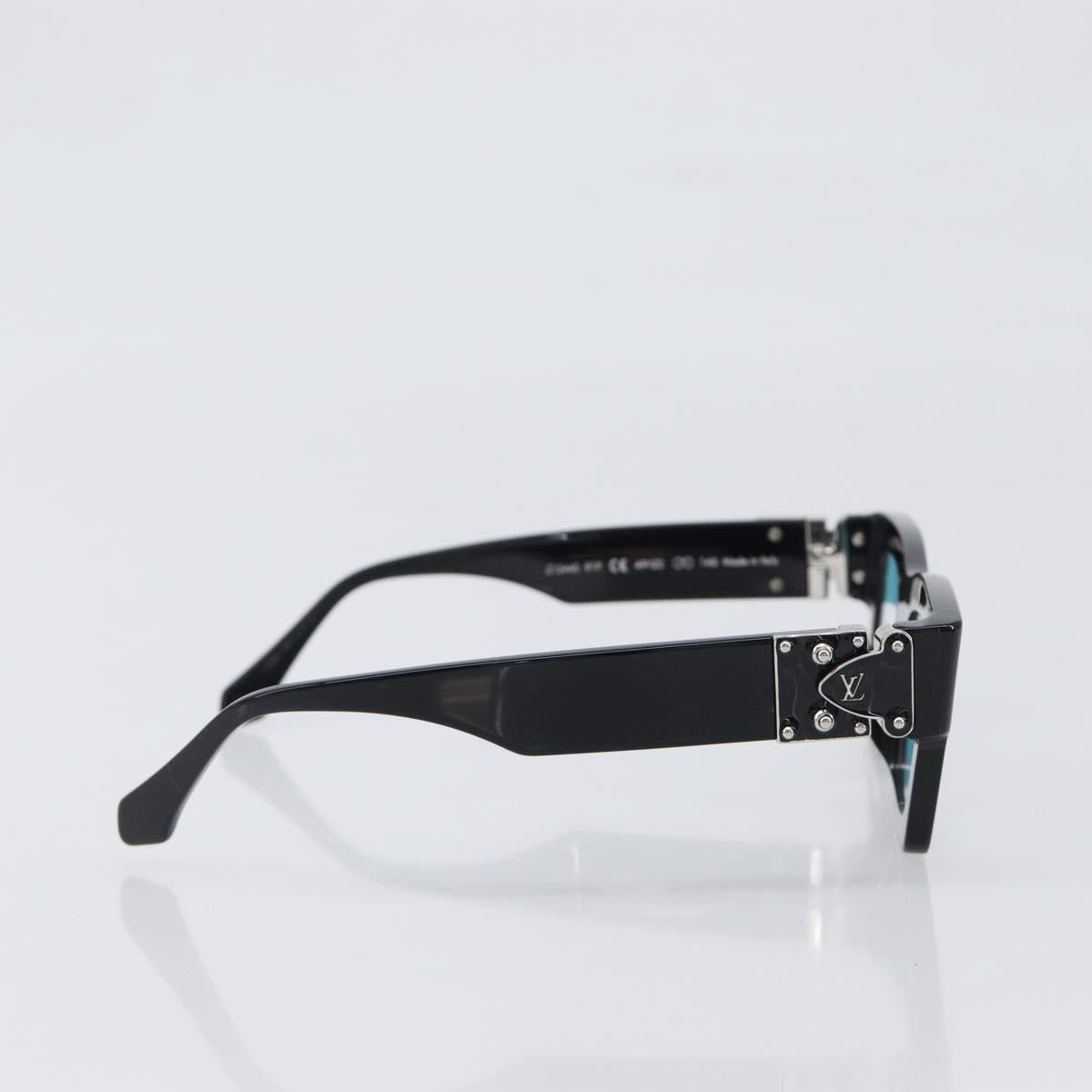 LOUIS VUITTON Charleston Justin Sunglasses Plastic Black Z1244E LV Auth 200174M