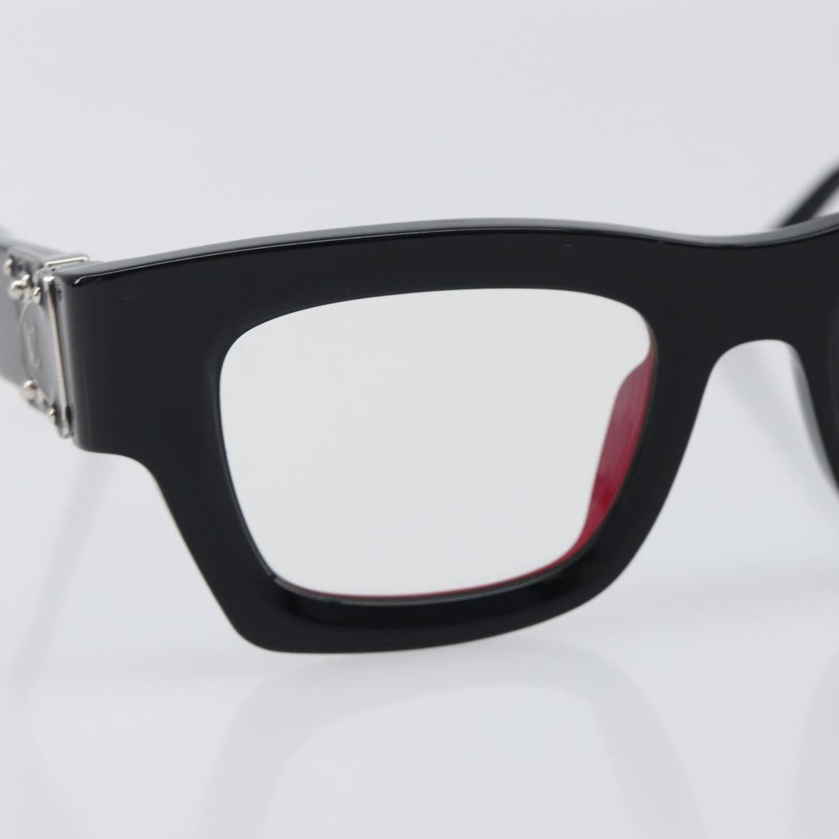 LOUIS VUITTON Charleston Justin Sunglasses Plastic Black Z1244E LV Auth 200174M